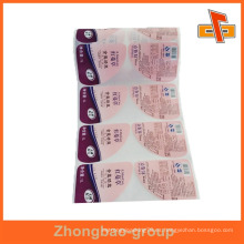 Guangzhou fabricante de impresión al por mayor y el material de embalaje personalizado impreso etiqueta adhesiva de fusión en caliente